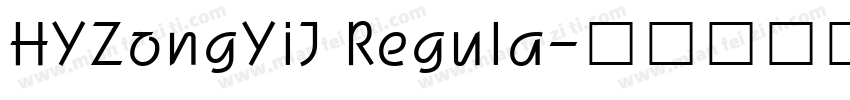 HYZongYiJ Regula字体转换
